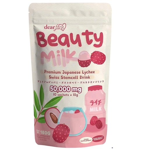 beauty milk strawberry