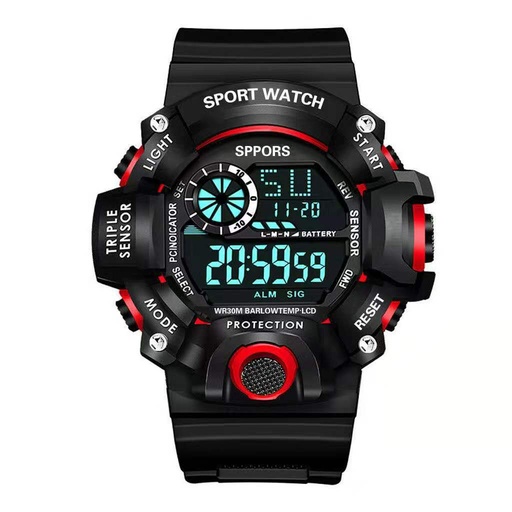 sport watch water proof red