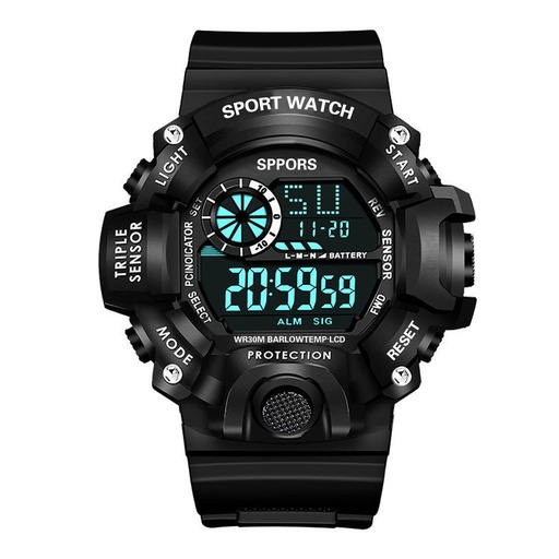 sport watch water proof black