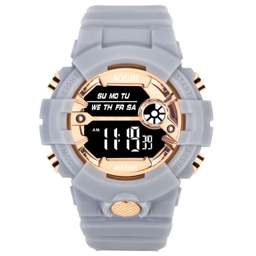 woman sport watch water proof gray